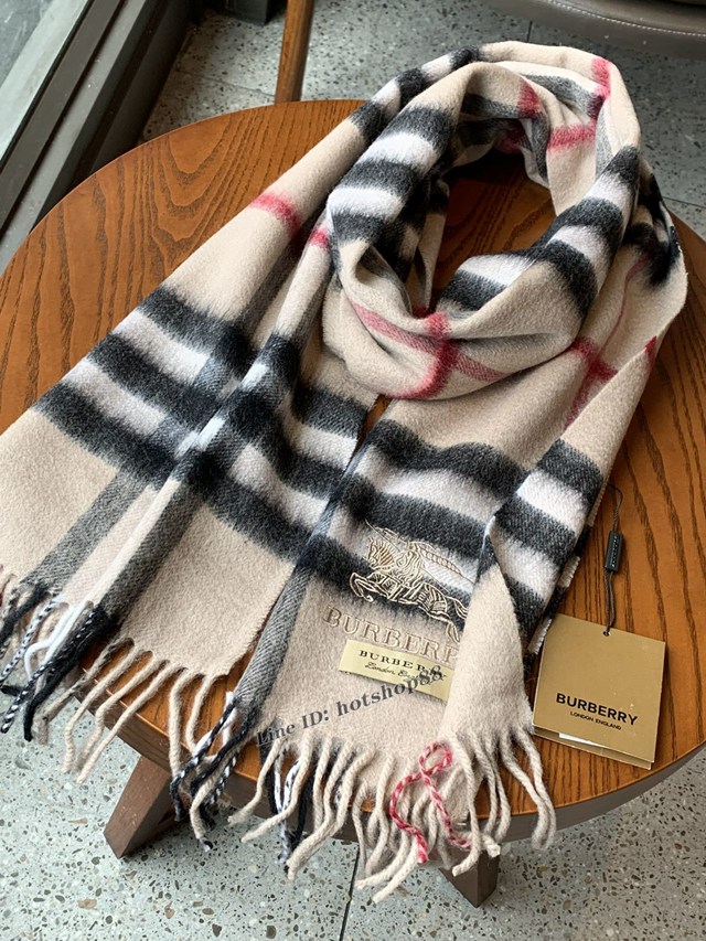 BURBERRY專櫃新款圍巾 巴寶莉經典款羊絨格男女圍巾披肩 mmyj1629